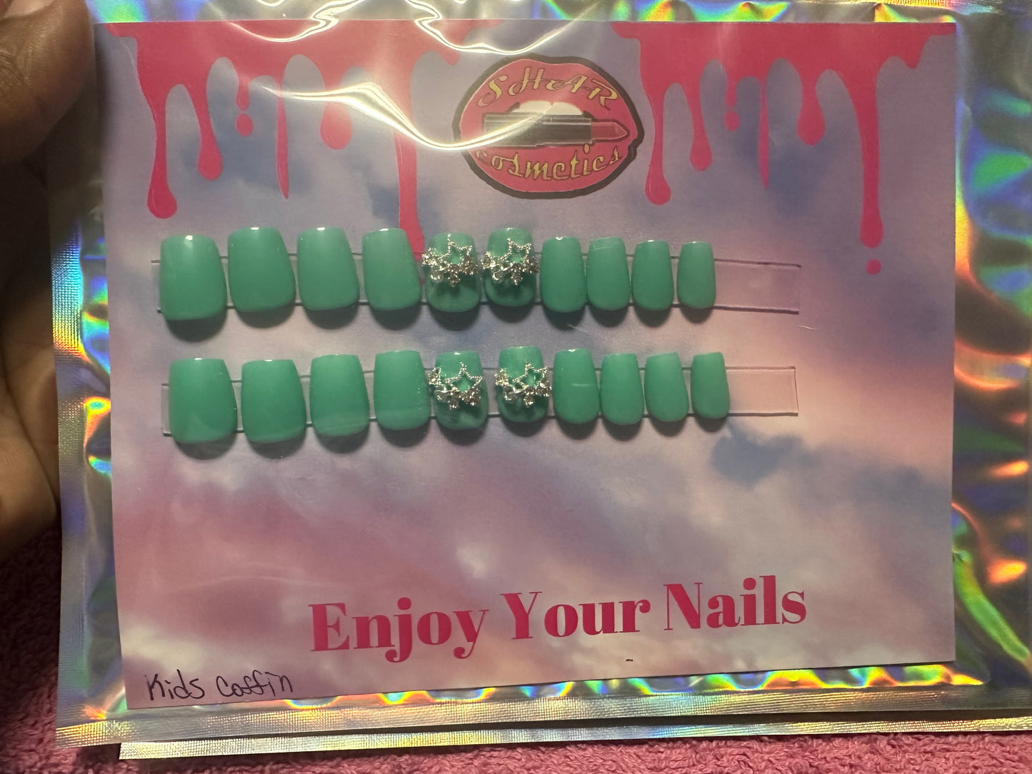 Kids Handmade nails .